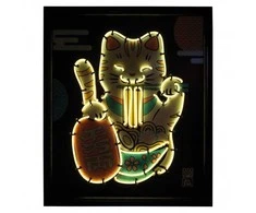Kūrybinis rinkinys neoninis katinas Maneki-neko