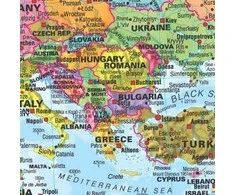Pasaulio politinis sieninis žemėlapis 1:30 mln, 100×136 cm, laminuotas, su metaliniais laikikliais