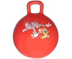 Šokliukas-kamuolys Tomas ir Džeris raudonas (Tom and Jerry) 45 cm