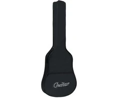 Gitaros dėklas 3/4 dydžio gitarai, juodas, 94x35 cm, audinys