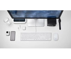 Klaviatūra LMP USB numeric Klaviatūra UK EN išdėstymas, balta