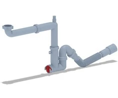 Ani_Plast SIPHON 1 1/2X4 WITH HOSE 40X40