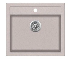 Compotexa Akmens masės plautuvė HELIKA Quadro SQQ100W Smėlio | rusvai gelsvas 110