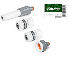 LAISTYMO RINKINYS, 4 DALIŲ, ŽARNEI WL-5500-12 Baltas LINE 1/2 " BRADAS