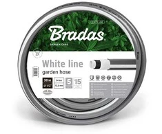 Bradas Laistymo žarna Baltas LINE 1/2'-30 m, pilka
