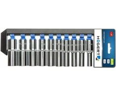 Galvučių komplektas Hogert HT1A888; 10-24 mm; 10 vnt.
