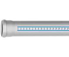 Magnaplast Vidaus kanalizacijos vamzdis su lizdu 110mm 2m (10460)