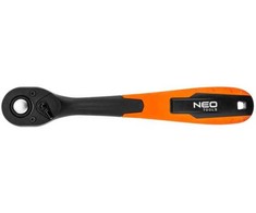 Neo Raktas su terkšle 1/4', L-150 mm, 72 dantukai