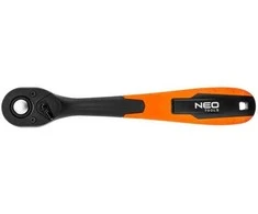 Neo Raktas su terkšle 3/8', L-200 mm, 72 dantukai