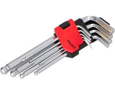 Faster Tools Šešiakampių raktų rinkinys, ilgas su rutuliniu galu (9 vnt.)