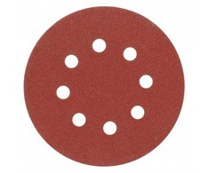 Diskinis šlifavimo popierius prilimpantis su skylėm Vorel | Nr. 36 d-125mm (5vnt.)
