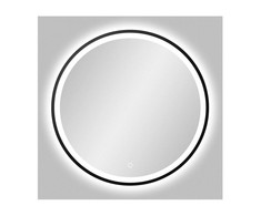 Vonios veidrodis VENTO PARMA 60, LED 5000-5500K, sens. jungikl., juodos sp. rėmas, Ø60 cm