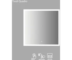 VENTO Veidrodis LED TIVOLI Quadro 80X80