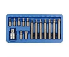 VOREL TORX sukimo antgalių rinkinys 15 vnt. 66580