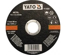 YATO TARCZA DO CIĘCIA METALU 230x2,0x22mm 5927