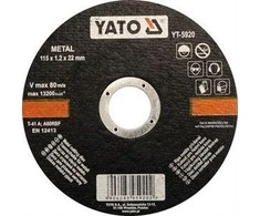 YATO TARCZA DO CIĘCIA METALU 230x2,0x22mm 5927