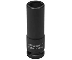 HÕGERT Smūginis lizdas 1/2", 17 mm, CrMo, gilus