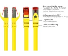 Good Connections Geros jungtys Geros jungtys 1m RNS Patchkabel CAT6 S/FTP PiMF gelb