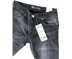 2Y PREMIUM Džinsai Vyrams Juodas Pilkas B8407/K500