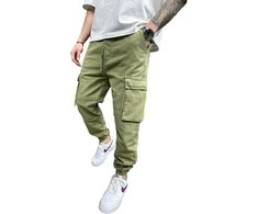 2Y Premium Kelnės Joggers Vyrams Khaki NT9000-1