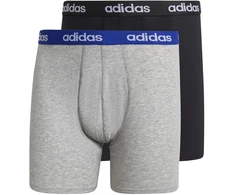 Adidas Apatiniai Vyrams Linear Brief 2p Juodas Pilkas
