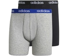 Adidas Apatiniai Vyrams Linear Brief 2p Juodas Pilkas