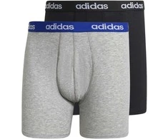 Adidas Apatiniai Vyrams Linear Brief 2p Juodas Pilkas