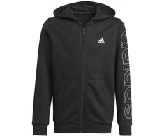 Adidas Džemperis Berniukams B Lin Fz Hoodie Juodas GN4041