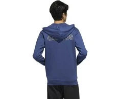 Adidas Džemperis M Ess BR FZ Mėlyna FM3439