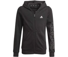 Adidas Džemperis Mergaitėms G Lin Fz Hoodie Juodas GN4050