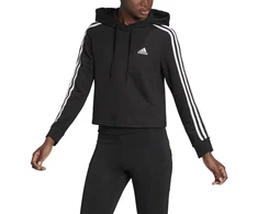 Adidas Džemperis Moterims W 3s Ft Crop Hoodie Juodas GM5582