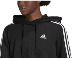 Adidas Džemperis Moterims W 3s Ft Crop Hoodie Juodas GM5582