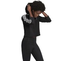 Adidas Džemperis Moterims W 3s Ft Crop Hoodie Juodas GM5582