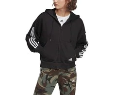 Adidas Džemperis Moterims W 3s Fz Hoodie Juodas GL1462