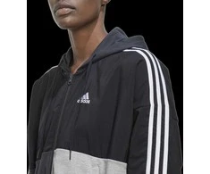 Adidas Džemperis Moterims W Cb B Fz Hodie Pilkas Juodas HC8833