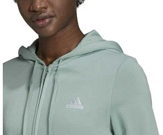 Adidas Džemperis Moterims W Lin Ft Fz Hd Žalias GL0795