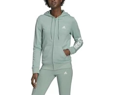 Adidas Džemperis Moterims W Lin Ft Fz Hd Žalias GL0795