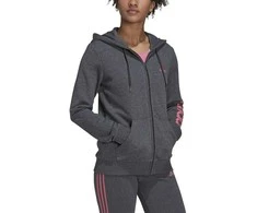 Adidas Džemperis Moterims W Lin Ft Fz Hoodie Pilkas H07750