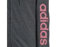 Adidas Džemperis Moterims W Lin Ft Fz Hoodie Pilkas H07750
