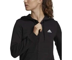 Adidas Džemperis Moterims W Lin Ft Fz Hoodie Juodas GL0791