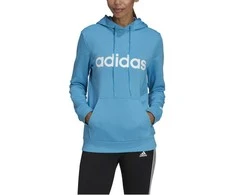 Adidas Džemperis Moterims W Lin Ft Hoodie Mėlyna HE9359