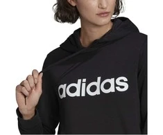 Adidas Džemperis Moterims W Lin Ft Hoodie Juodas GL0635