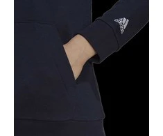 Adidas Džemperis Moterims W Lin Ft Hoodie Mėlyna H07797