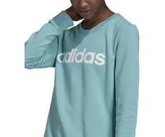 Adidas Džemperis Moterims W Lin Ft Sweat Mėlyna H10144