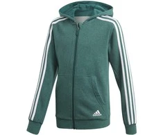 Adidas Džemperis Paaugliams Yb 3S Fz Hoodie Žalias DJ1745