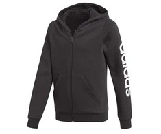 Adidas Džemperis Paaugliams Yg E Lin Fz Hoodie Juodas DV0353