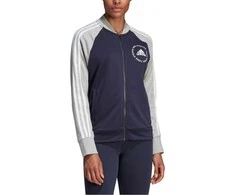 Adidas Džemperis W Sid Bomber Mėlyna Pilkas CZ5665