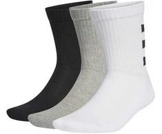 Adidas Kojinės 3s Hc Crew 3Pp Juodas Baltas Pilkas GE6167
