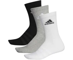 Adidas Kojinės Cush Crw 3pp Juodas Pilkas Baltas