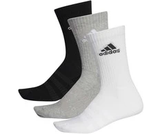 Adidas Kojinės Cush Crw 3pp Juodas Pilkas Baltas